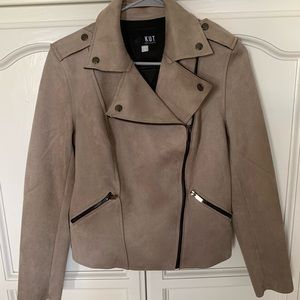Kut From the Kloth Faux Suede Moto Jacket NWOT